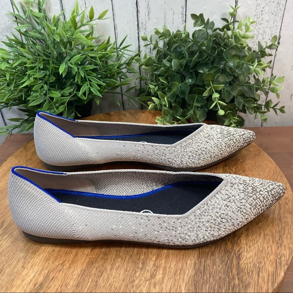 🦄Rothy’s Retired Pearl Metallic Points🦄 - Picture 5 of 11